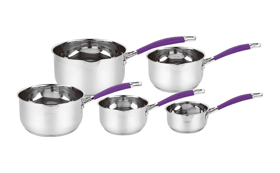 HAUSSMANN HERITAGE - 5 pièces - Casseroles Professionnelles en Acier Inoxydable